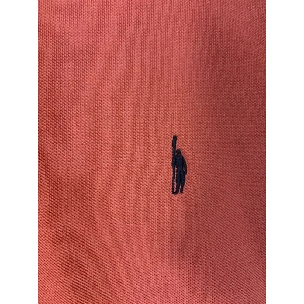 J Crew Oarsman Polo S/S Piqued Cotton Orange Men’s Large Summer Casual Preppy